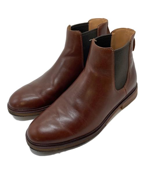 CLARKS（クラークス）CLARKS (クラークス) サイドゴアブーツ　レザーブーツ ブラウン サイズ:UK7  US8の古着・服飾アイテム