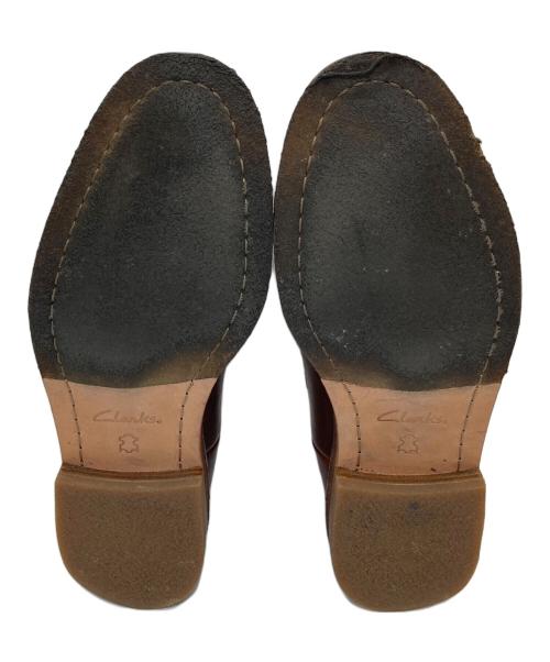 CLARKS（クラークス）CLARKS (クラークス) サイドゴアブーツ　レザーブーツ ブラウン サイズ:UK7  US8の古着・服飾アイテム