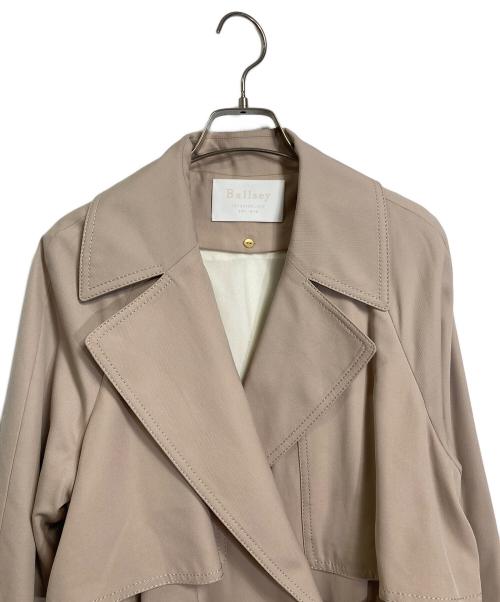 BALLSEY（ボールジィ）BALLSEY (ボールジィ) ウールギャバジン ガウンコート　トレンチコート　ラグラン ベージュ サイズ:36の古着・服飾アイテム