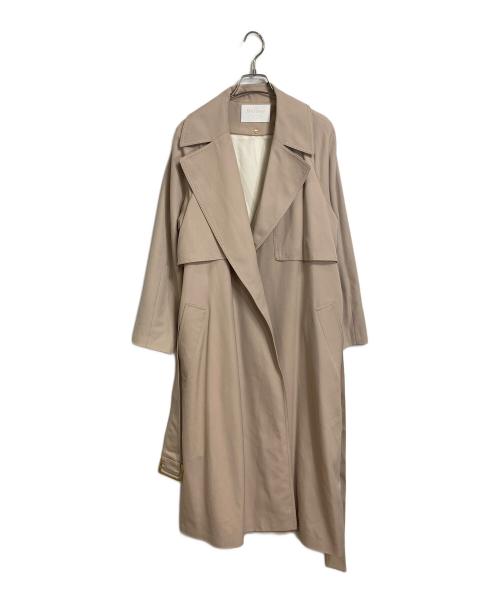 BALLSEY（ボールジィ）BALLSEY (ボールジィ) ウールギャバジン ガウンコート　トレンチコート　ラグラン ベージュ サイズ:36の古着・服飾アイテム