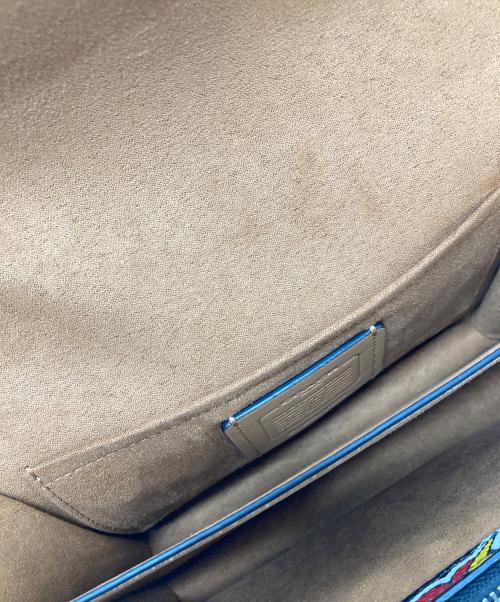 COACH（コーチ）COACH (コーチ) クレア クロスボディ バッグ・ハート ボルト プリント　ショルダーバッグ ブラック サイズ:実寸参照の古着・服飾アイテム