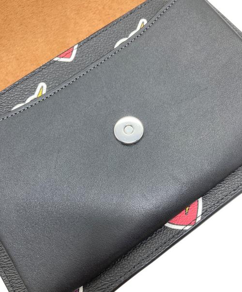 COACH（コーチ）COACH (コーチ) クレア クロスボディ バッグ・ハート ボルト プリント　ショルダーバッグ ブラック サイズ:実寸参照の古着・服飾アイテム