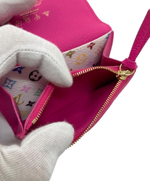 LOUIS VUITTON（ルイ ヴィトン）LOUIS VUITTON (ルイ ヴィトン) 村上隆 (ムラカミタカシ) LV × TM ポルトモネ・ロザリ ピンクの古着・服飾アイテム