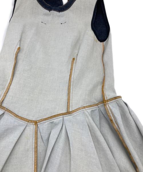 RED VALENTINO（レッドヴァレンティノ）RED VALENTINO (レッドヴァレンティノ) ノースリーブ デニムワンピース インディゴ サイズ:42の古着・服飾アイテム