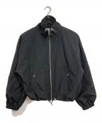 FREAK'S STOREフリークスストア）の古着「スタンドカラー裾ドローコードブルゾン　アウター　ライトアウター」｜ブラック