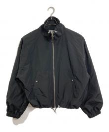 FREAK'S STORE（フリークスストア）の古着「スタンドカラー裾ドローコードブルゾン　アウター　ライトアウター」｜ブラック