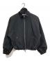 FREAK'S STORE（フリークスストア）の古着「スタンドカラー裾ドローコードブルゾン　アウター　ライトアウター」｜ブラック