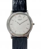 CREDORクレドール）の古着「腕時計　クォーツ　リストウォッチ　レザーベルト」｜ホワイト