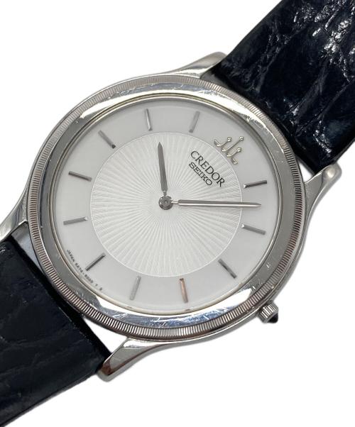 CREDOR（クレドール）CREDOR (クレドール) 腕時計　クォーツ　リストウォッチ　レザーベルト ホワイト サイズ:実寸参照の古着・服飾アイテム