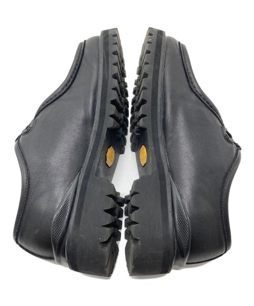 PG（ピージー）PG (ピージー) STEVEN ALAN (スティーブンアラン) KNOCK BLACK LEATHER チロリアンシューズ　ヴィブラムソール　ダイヤル ブラック サイズ:41の古着・服飾アイテム
