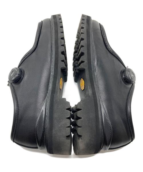 PG（ピージー）PG (ピージー) STEVEN ALAN (スティーブンアラン) KNOCK BLACK LEATHER チロリアンシューズ　ヴィブラムソール　ダイヤル ブラック サイズ:41の古着・服飾アイテム
