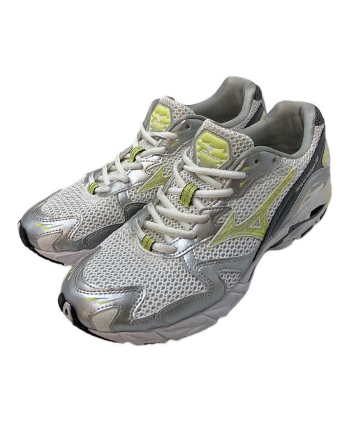 MIZUNO（ミズノ）MIZUNO (ミズノ) WAVE RIDER10 ウェーブライダー10 ランニングスニーカー ホワイト×グリーン サイズ:US 8.5の古着・服飾アイテム