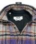 中古・古着 MSGM (エムエスジーエム) キルティングチェックジャケット パープル×グレー サイズ:41：9000円