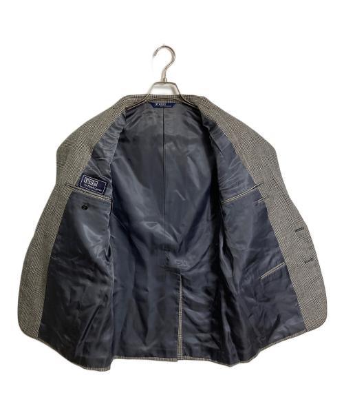 POLO RALPH LAUREN（ポロ・ラルフローレン）POLO RALPH LAUREN (ポロ・ラルフローレン) 【古着】90’S チェック柄セットアップスーツ グレー×ホワイト サイズ:96AB6の古着・服飾アイテム