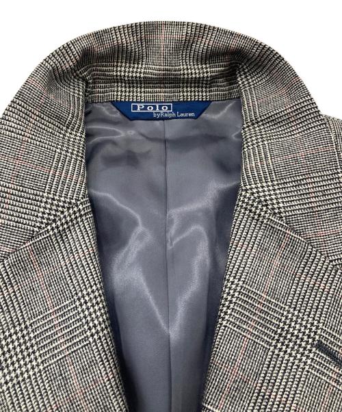 POLO RALPH LAUREN（ポロ・ラルフローレン）POLO RALPH LAUREN (ポロ・ラルフローレン) 【古着】90’S チェック柄セットアップスーツ グレー×ホワイト サイズ:96AB6の古着・服飾アイテム