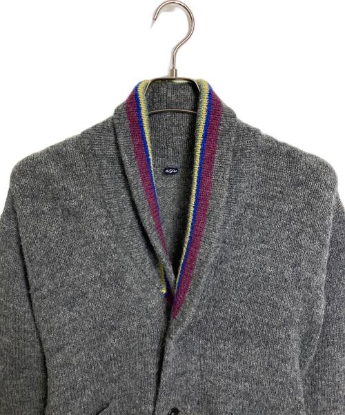 45R（フォーティファイブ・アール）45R (フォーティファイブ・アール) ショールカラーカーディガン グレーの古着・服飾アイテム