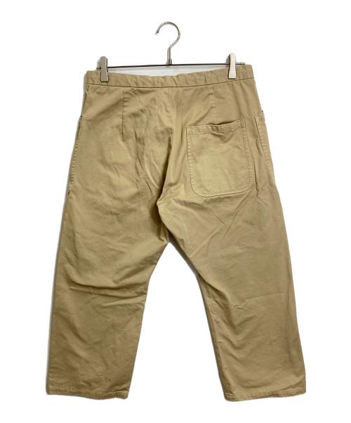 YAECA（ヤエカ）YAECA (ヤエカ) DRAW STRING PANTS ドローストリングワイドパンツ KUSAKI KHAKI ベージュ サイズ:XSの古着・服飾アイテム