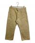 YAECA（ヤエカ）の古着「DRAW STRING PANTS ドローストリングワイドパンツ」｜KUSAKI KHAKI ベージュ