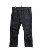 FULLCOUNTフルカウント）の古着「スリムストレート ブラックセルビッチデニム」｜ブラック