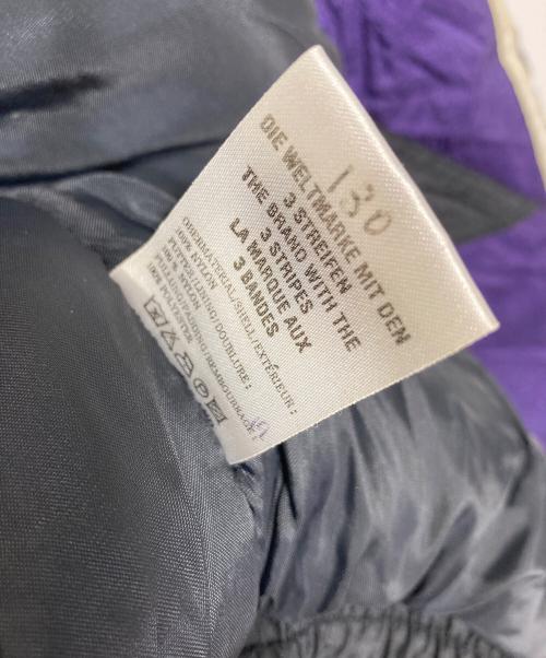 adidas（アディダス）adidas (アディダス) 【古着】中綿ジャケット　アウター　万国旗タグ ブラック×パープル サイズ:Mの古着・服飾アイテム