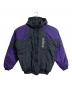 adidas（アディダス）の古着「【古着】中綿ジャケット　アウター　万国旗タグ」｜ブラック×パープル