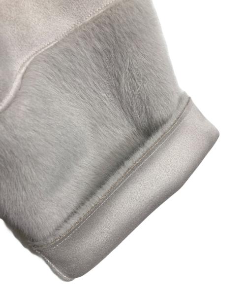 MICO COULIER（ミコクリエ）MICO COULIER (ミコクリエ) フェイクムートン ポンチョコート　アウター ピンク サイズ:38の古着・服飾アイテム