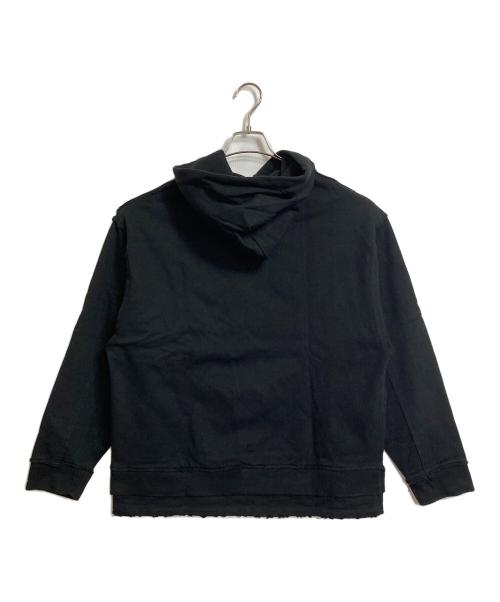 PERVERZE（パーバーズ）PERVERZE (パーバーズ) ダメージ加工 ビッグシルエット プルオーバー パーカー　フーディ ブラック サイズ:FREEの古着・服飾アイテム
