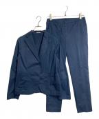 LARDINIラルディーニ）の古着「セットアップスーツ　パンツスーツ　2Bジャケット　ジャケット　パンツ　イタリア製　セレモニー　オフィスカジュアル」｜ネイビー