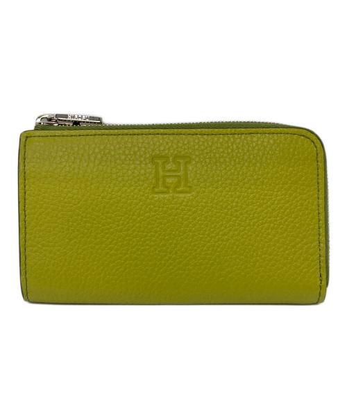 HIROFU（ヒロフ）HIROFU (ヒロフ) ミニ財布（キーリング付き） レザー コンパクト カードケース グリーン サイズ:実寸参照 未使用品の古着・服飾アイテム