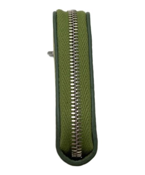 HIROFU（ヒロフ）HIROFU (ヒロフ) ミニ財布（キーリング付き） レザー コンパクト カードケース グリーン サイズ:実寸参照 未使用品の古着・服飾アイテム