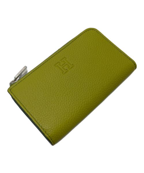 HIROFU（ヒロフ）HIROFU (ヒロフ) ミニ財布（キーリング付き） レザー コンパクト カードケース グリーン サイズ:実寸参照 未使用品の古着・服飾アイテム