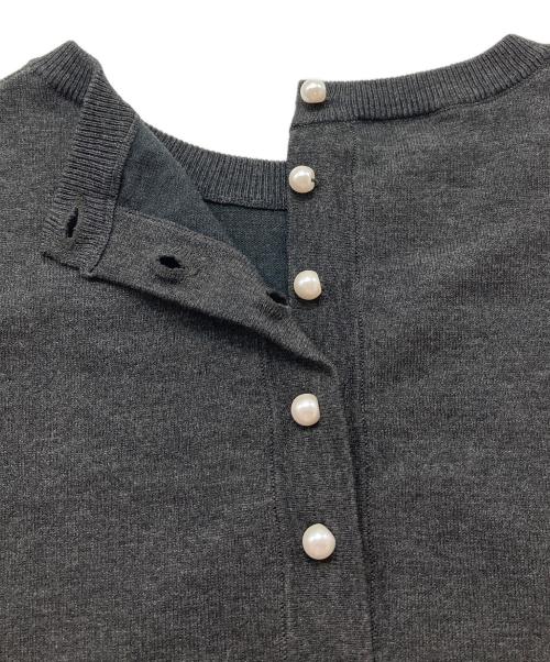 UNFILO（アンフィーロ）UNFILO (アンフィーロ) マイビューティニット フレアワンピース グレー サイズ:Sの古着・服飾アイテム