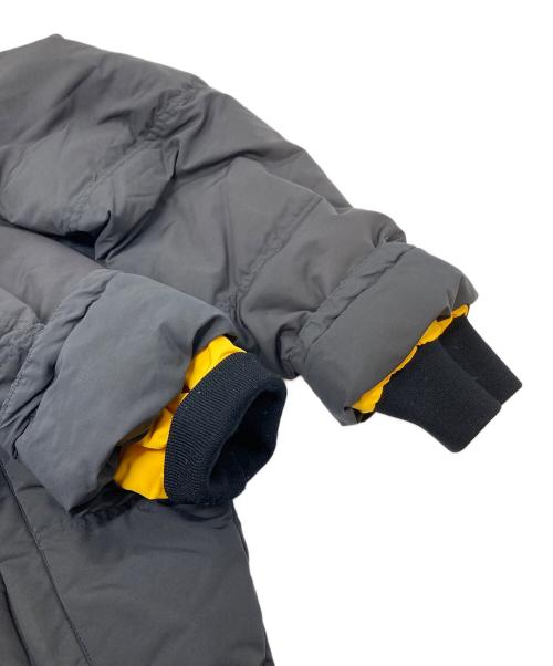 Eddie Bauer（エディーバウアー）Eddie Bauer (エディーバウアー) プレミアムグースダウンダウンジャケット ブラック×イエロー サイズ:Mの古着・服飾アイテム