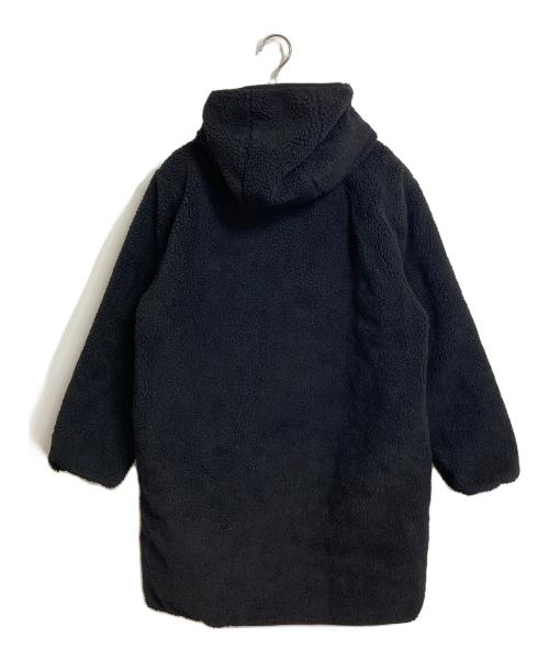 TAION（タイオン）TAION (タイオン) NOLLEY'S (ノーリーズ) 別注ボア×ダウンフードコート リバーシブル ブラック サイズ:Sの古着・服飾アイテム