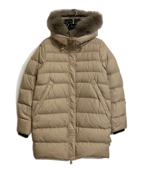 DUVETICA（デュベティカ）DUVETICA (デュベティカ) DONNA brown fur-fox  ドンナ  ロングダウンコート　アウター ベージュ サイズ:42の古着・服飾アイテム