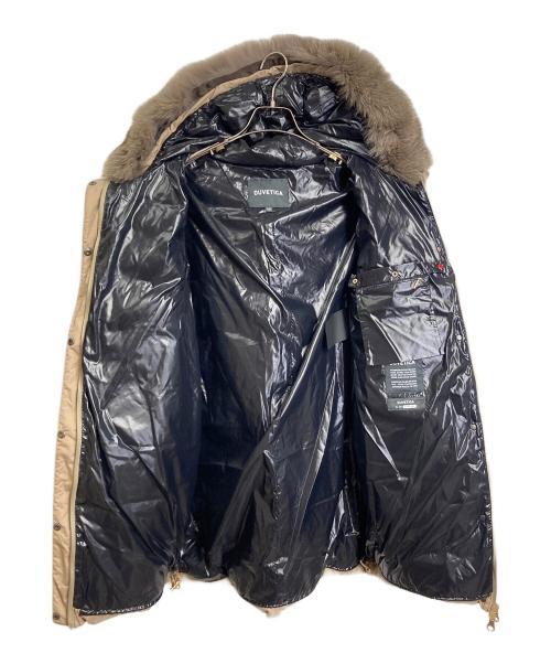 DUVETICA（デュベティカ）DUVETICA (デュベティカ) DONNA brown fur-fox  ドンナ  ロングダウンコート　アウター ベージュ サイズ:42の古着・服飾アイテム