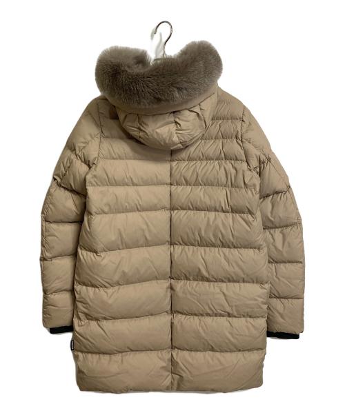 DUVETICA（デュベティカ）DUVETICA (デュベティカ) DONNA brown fur-fox  ドンナ  ロングダウンコート　アウター ベージュ サイズ:42の古着・服飾アイテム