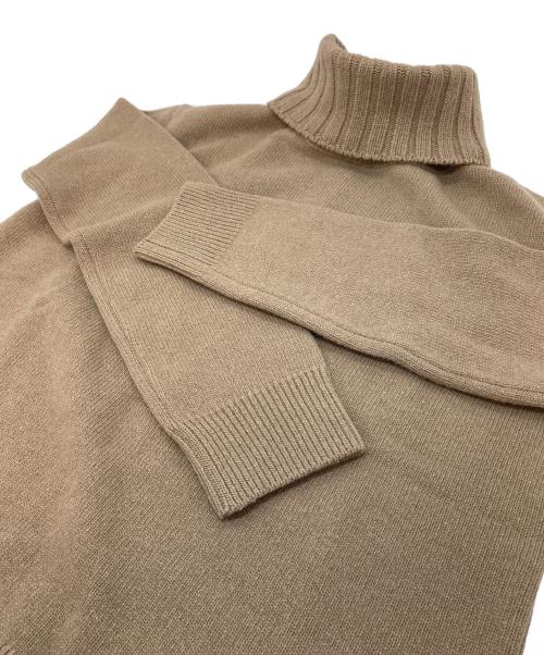 DEUXIEME CLASSE（ドゥーズィエム クラス）DEUXIEME CLASSE (ドゥーズィエム クラス) JADE タートルネック プルオーバー　カシミヤ混ニット ベージュ サイズ:FREEの古着・服飾アイテム
