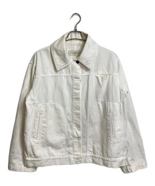 KALLMEYER（カルメイヤー）KALLMEYER (カルメイヤー) ELLIOTT CHORE Jacket ホワイトデニムジャケット　Deuxieme Classe取り扱い ホワイト サイズ:XSの古着・服飾アイテム