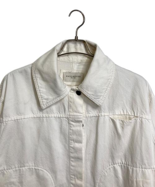 KALLMEYER（カルメイヤー）KALLMEYER (カルメイヤー) ELLIOTT CHORE Jacket ホワイトデニムジャケット　Deuxieme Classe取り扱い ホワイト サイズ:XSの古着・服飾アイテム