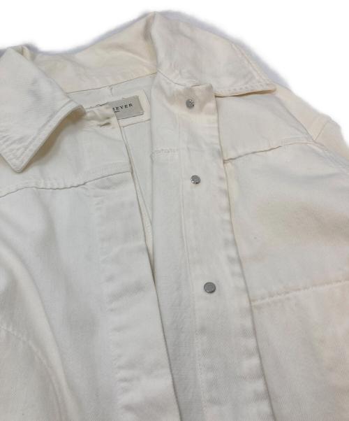 KALLMEYER（カルメイヤー）KALLMEYER (カルメイヤー) ELLIOTT CHORE Jacket ホワイトデニムジャケット　Deuxieme Classe取り扱い ホワイト サイズ:XSの古着・服飾アイテム