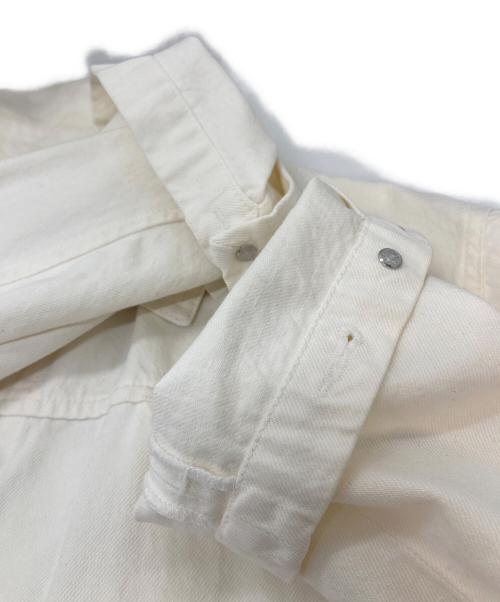 KALLMEYER（カルメイヤー）KALLMEYER (カルメイヤー) ELLIOTT CHORE Jacket ホワイトデニムジャケット　Deuxieme Classe取り扱い ホワイト サイズ:XSの古着・服飾アイテム