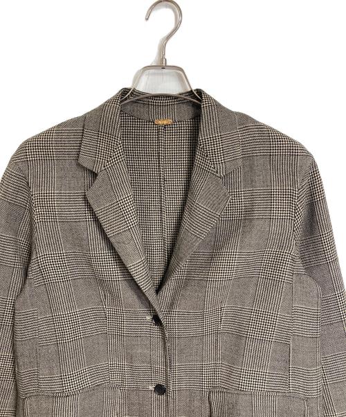 DEUXIEME CLASSE（ドゥーズィエム クラス）Deuxieme Classe (ドゥーズィエム クラス) METIC REVER コート リバーコート 千鳥柄 ブラック×ブラウン サイズ:FREEの古着・服飾アイテム