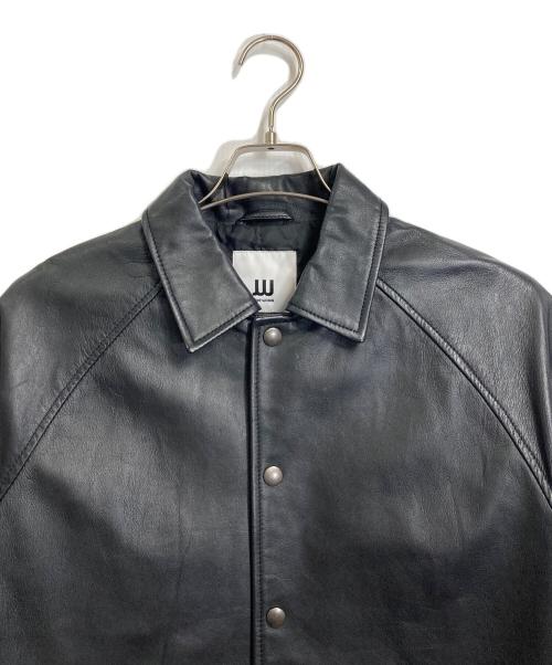 JOINT WORKS（ジョイントワークス）JOINT WORKS (ジョイントワークス) GACHI LEATHER COAT  レザーコート　ラムレザー　羊革 ブラック サイズ:Mの古着・服飾アイテム