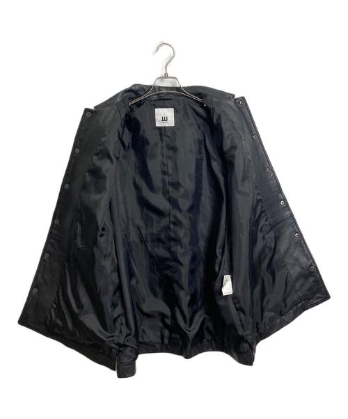 JOINT WORKS（ジョイントワークス）JOINT WORKS (ジョイントワークス) GACHI LEATHER COAT  レザーコート　ラムレザー　羊革 ブラック サイズ:Mの古着・服飾アイテム