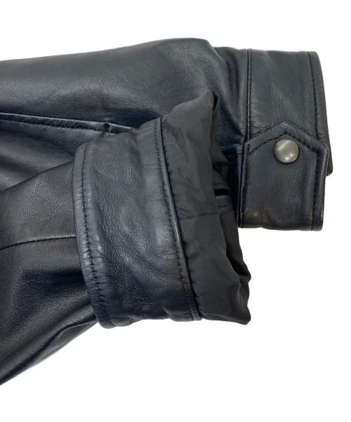 JOINT WORKS（ジョイントワークス）JOINT WORKS (ジョイントワークス) GACHI LEATHER COAT  レザーコート　ラムレザー　羊革 ブラック サイズ:Mの古着・服飾アイテム