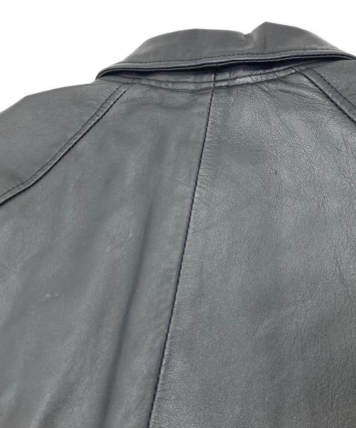 JOINT WORKS（ジョイントワークス）JOINT WORKS (ジョイントワークス) GACHI LEATHER COAT  レザーコート　ラムレザー　羊革 ブラック サイズ:Mの古着・服飾アイテム