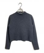 ANAYIアナイ）の古着「ファインメリノパールネック プルオーバー　長袖ニット」｜グレー