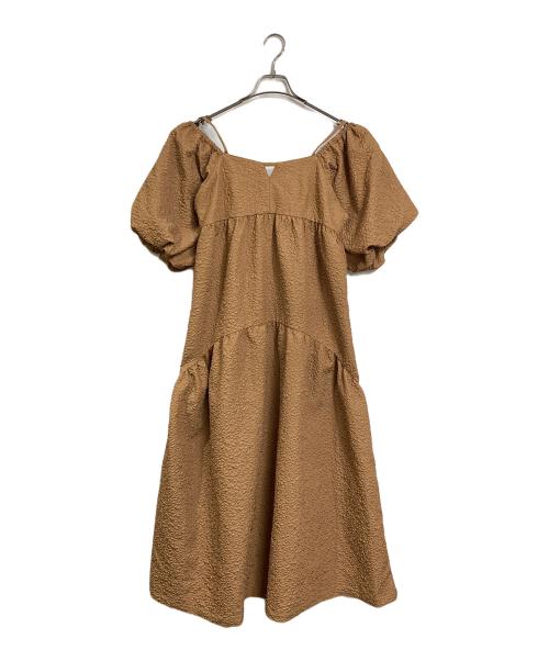 RAY BEAMS（レイ ビームス）RAY BEAMS (レイ ビームス) パフスリーブ 2way ワンピース　ロングワンピース　ロングドレス　マキシワンピース ベージュ サイズ:1 未使用品の古着・服飾アイテム