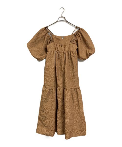 RAY BEAMS（レイ ビームス）RAY BEAMS (レイ ビームス) パフスリーブ 2way ワンピース　ロングワンピース　ロングドレス　マキシワンピース ベージュ サイズ:1 未使用品の古着・服飾アイテム